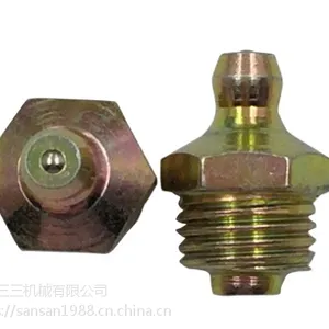 厂家直销 G1/4 BSP1/4''-19油嘴 粗牙油嘴 双头弯油嘴