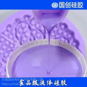 耐高温食品级液体硅胶 蛋糕翻糖模具硅胶 食品红糖模具硅胶