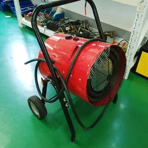 永备厂家供应东北工业电暖风机,圆筒电热风机10/15/30KW。车间升温保暖