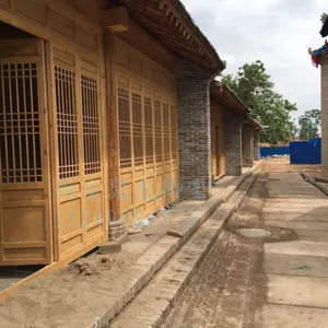 寺庙古建门窗价格-松木仿古门窗-古建中式门窗-仿古实木门窗定制