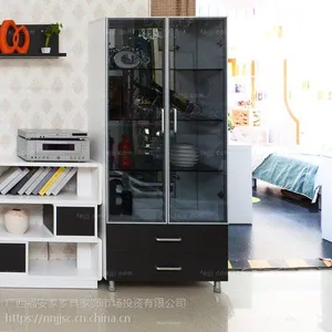 拉柄璃门简屉柜 玉林漆板透窗柜 崇左餐储家具