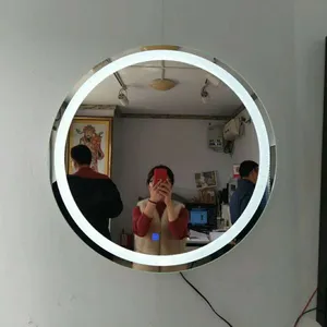 卫生间镜子壁挂化梳妆镜炎林防水防雾卫浴厕所美式墙上装饰浴室镜