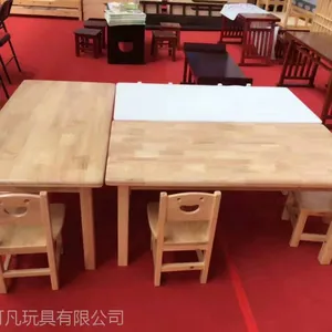 幼儿园实木桌椅 儿童实木课桌厂家