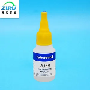 进口品牌2078环保瞬间胶水低白化瞬干胶粘性强瞬间胶质快干瞬间胶