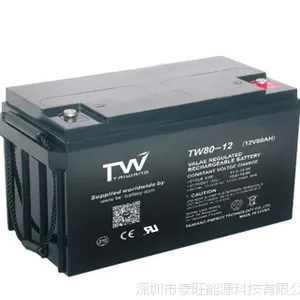 12V80AH储能蓄电池 太阳能路灯电池 深循环电池 免维护铅酸电池