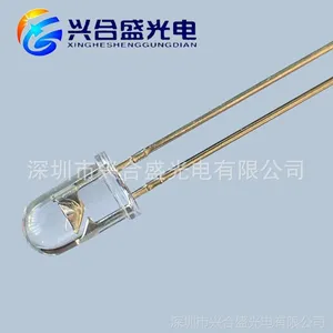 5mm圆头插件蓝光灯珠超高亮度蓝色发光二极管