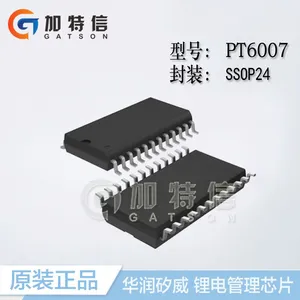 PT6007华润矽威一级代理原装正品 5-7串锂离子/聚合物电池保护芯片 封装SSOP24