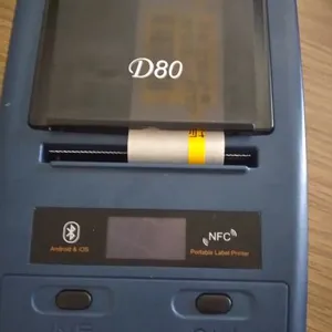 德友手持式手机蓝牙标签打印机D80