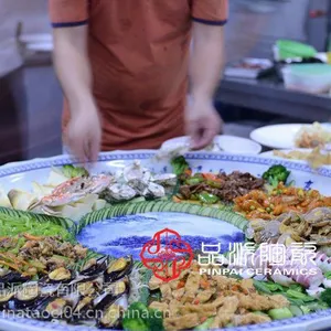 全羊宴专用1米直径带分格的大瓷盘多少钱