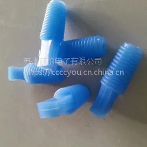 硅胶带手柄耐高温螺纹塞 耐高温耐腐蚀耐酸碱硅胶塞