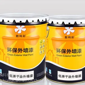 弹性外墙乳胶漆,具有拉伸性不易开裂,施工性好、耐水性好、可保存24个月-数码彩