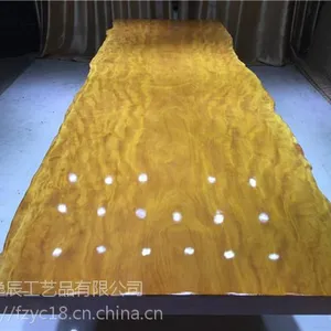 逸辰木业工厂直销,古典中式茶台 非洲黄花梨实木大板茶台,茶桌办公桌,尺寸383*121.5*10