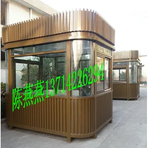 湖北椭圆角厂家***豪华钢结构成品保安治安收费门卫值班岗亭包邮