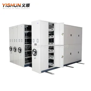 供应洛阳义顺密集柜 可定制 手动/自动/智能密集架 档案密集架 病例密集架 图书密集架