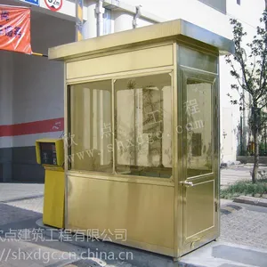不锈钢岗亭 厂家定制 欧式 酒店门口门卫室保安岗亭尺寸 站岗岗亭报价