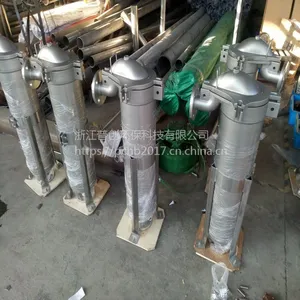 不锈钢304顶入式过滤器、1号高效过滤设备、表面喷砂