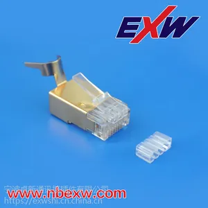 粗线径23AWG 七类屏蔽水晶头,大线径水晶头
