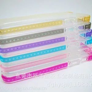 苹果iphone se手机壳 来电闪双色硅胶气囊防摔保护套 ip5s透明壳