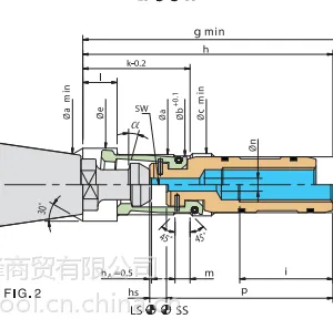 C台湾丸荣ACROW 加工中心主轴拉爪OTT 拉刀夹爪 ***-25内螺纹 四瓣爪