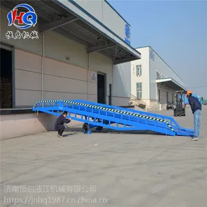 济南恒启现货批发 10吨液压登车桥 移动式登车桥 升降月台 物流专用车 斜坡桥