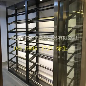 北京厂家定制不锈钢玻璃酒窖、KTV会所酒架,恒温酒柜,展示酒柜