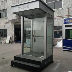 手工定制方形站台岗亭 值班岗亭 形象门卫阅读亭厂 钢结构亭多少钱一个