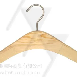实木服装男女成人黑白防滑磨砂衣挂厂家直销