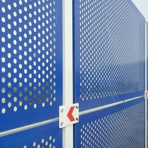 广州圆孔围挡定做 珠海冲孔围挡护栏 抗风围挡围闭围挡现货