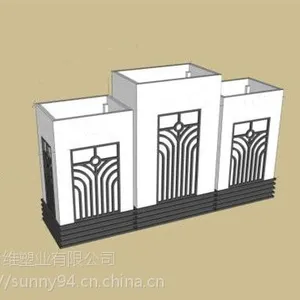 绍兴pvc发泡花箱道路隔离花箱单桶花箱高跟鞋花箱来图定制厂家直销