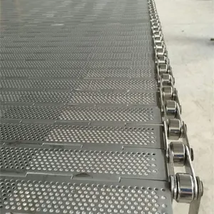 不锈钢链板,金属输送链板,304不锈钢冲孔链板。