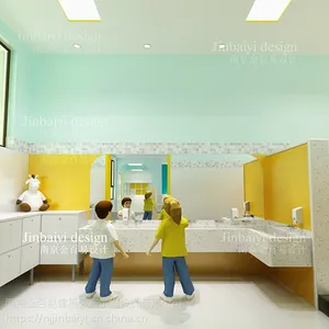 早教中心设计 幼教中心设计 亲子空间装修设计 幼儿园游乐园设计 金百易
