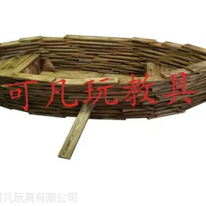 大型户外碳化积木 儿童木质积木玩具厂家 可凡玩具有限公司