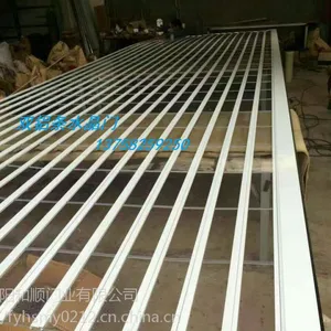 定做双铝条水晶门/铝合金通条水晶卷闸门