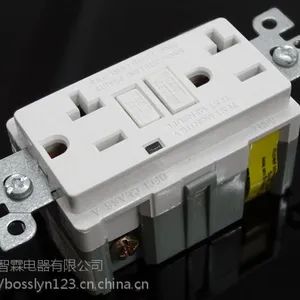 UL认证E500632 1*** 125V 美式GFCI防漏安全插座 带自动监控功能