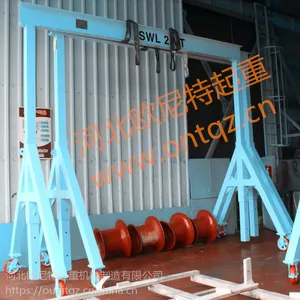 轻型手推四脚轮龙门吊|小型可升降门式起重机|移动式模具吊厂家