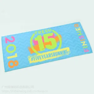 超细纤维数码满面印花毛巾30*70广告礼品毛巾来图定制磨毛吸水运动巾
