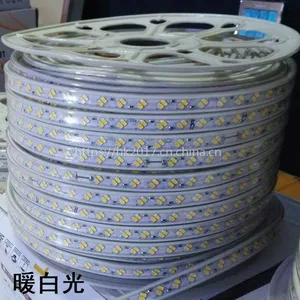 厂家直销超亮5730LED高压灯带220V防水家用工程装饰软灯条