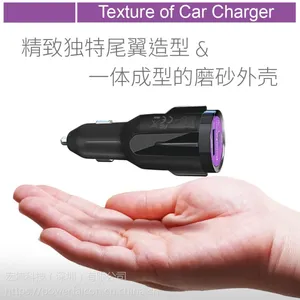 PowerFalcon 36W双QC3端口(Type-C口+USBA口)车载充电器