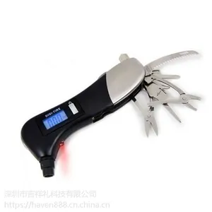 多功能汽车用九合一安全锤 数显胎压计手电筒安全锤 保险年终礼品