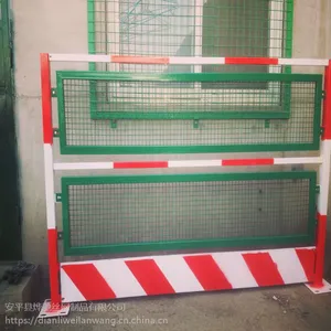 基坑临边防护网@红白色喷塑护栏@护栏实体厂家定做