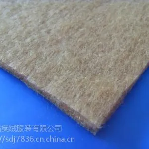 厂家直销定制AR 棉衣用驼绒内胆棉驼色防钻绒絮片驼绒复合棉