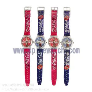 外贸货源厂家定制SPIKE促销礼品赠品swatch款广告塑胶手表