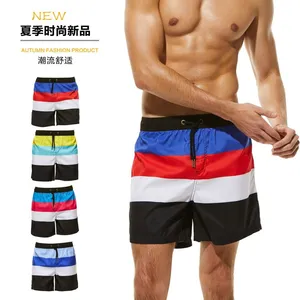 休闲短裤男夏天运动外贸大裤衩潮夏季3三分情侣速干聚酯纤维男士沙滩裤批发