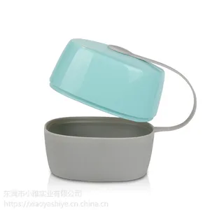厂家直销 便携式安抚奶嘴盒牙胶收纳安抚宽口奶嘴盒 PP玩嘴盒