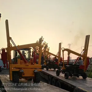 铲车改装护栏打桩机方便高效护栏钻孔机厂家直销