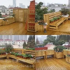 防腐木渭南恩豪防腐木 承接各种户外木结构工程主营凉亭廊架木屋花箱地板 选用环保优质俄罗斯樟子松
