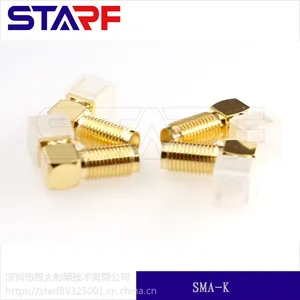SMA-KWE全铜镀金连接器,高频SMA-KWE射频弯式90度通讯用