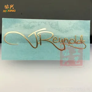 【电铸镍标厂家】定制超薄金属分体字母 热压热熔胶字母唛头 纯镍镍标 镍箔字