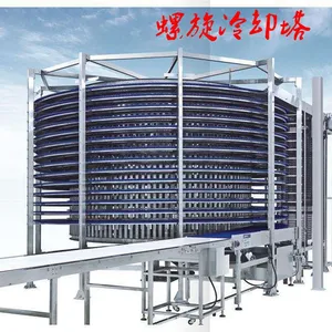 瑞源ry-59单螺旋面包冷却塔 双螺旋水饺速冻螺旋输送机定制