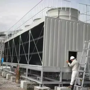 方形横流凉水塔冷却塔HRT-500中央空调工程 山东锦山厂家供应